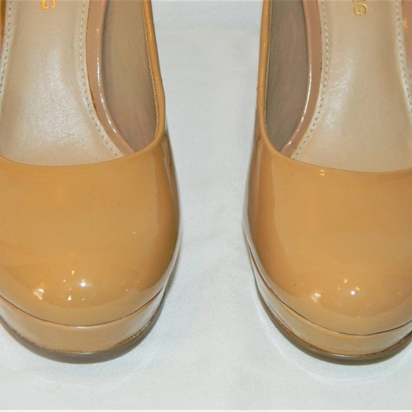 Arturo Chiang Nude Patent Pumps 7.5M - Picture 3 of 7